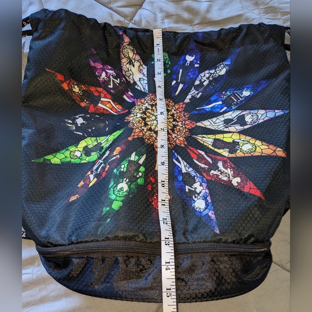 Agary & Easy Black Drawstring Backpack Featuring Land Of The Lustrous - Picture 3 of 9